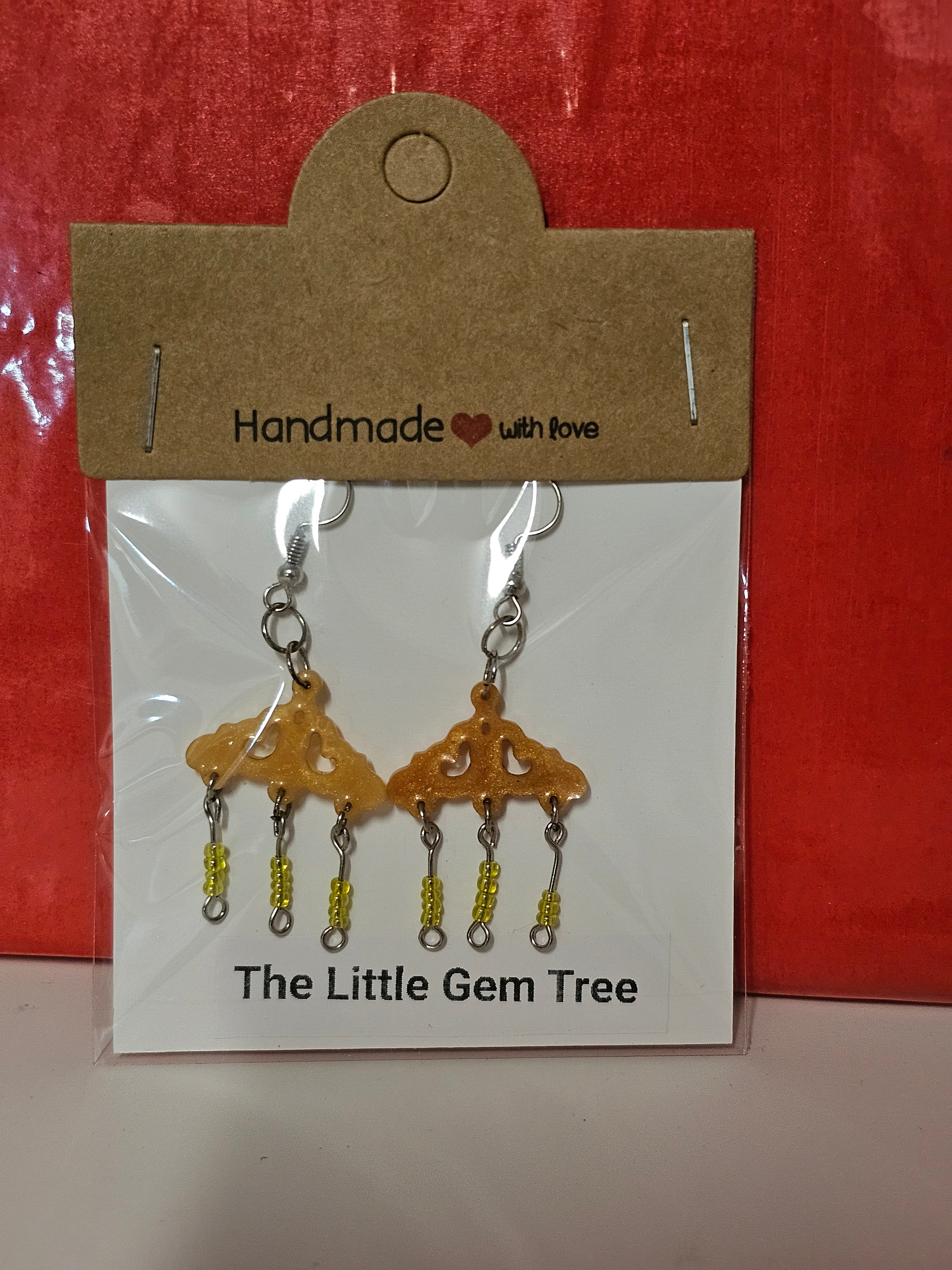 resin dangle earring