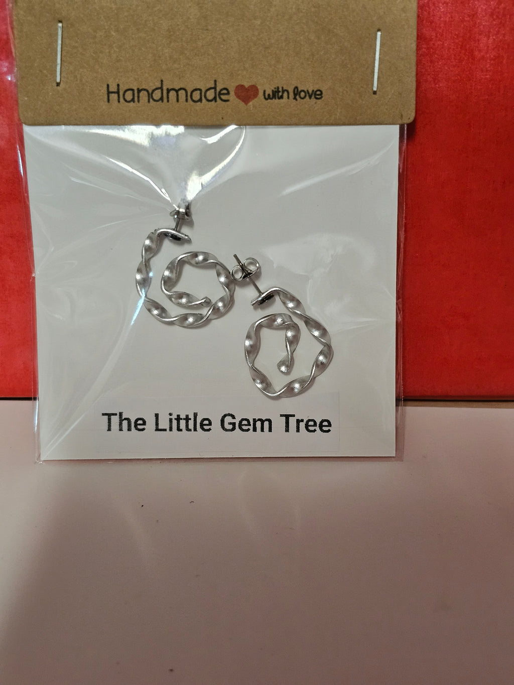 sliver spiral earrings