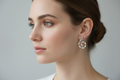 sliver spiral earrings