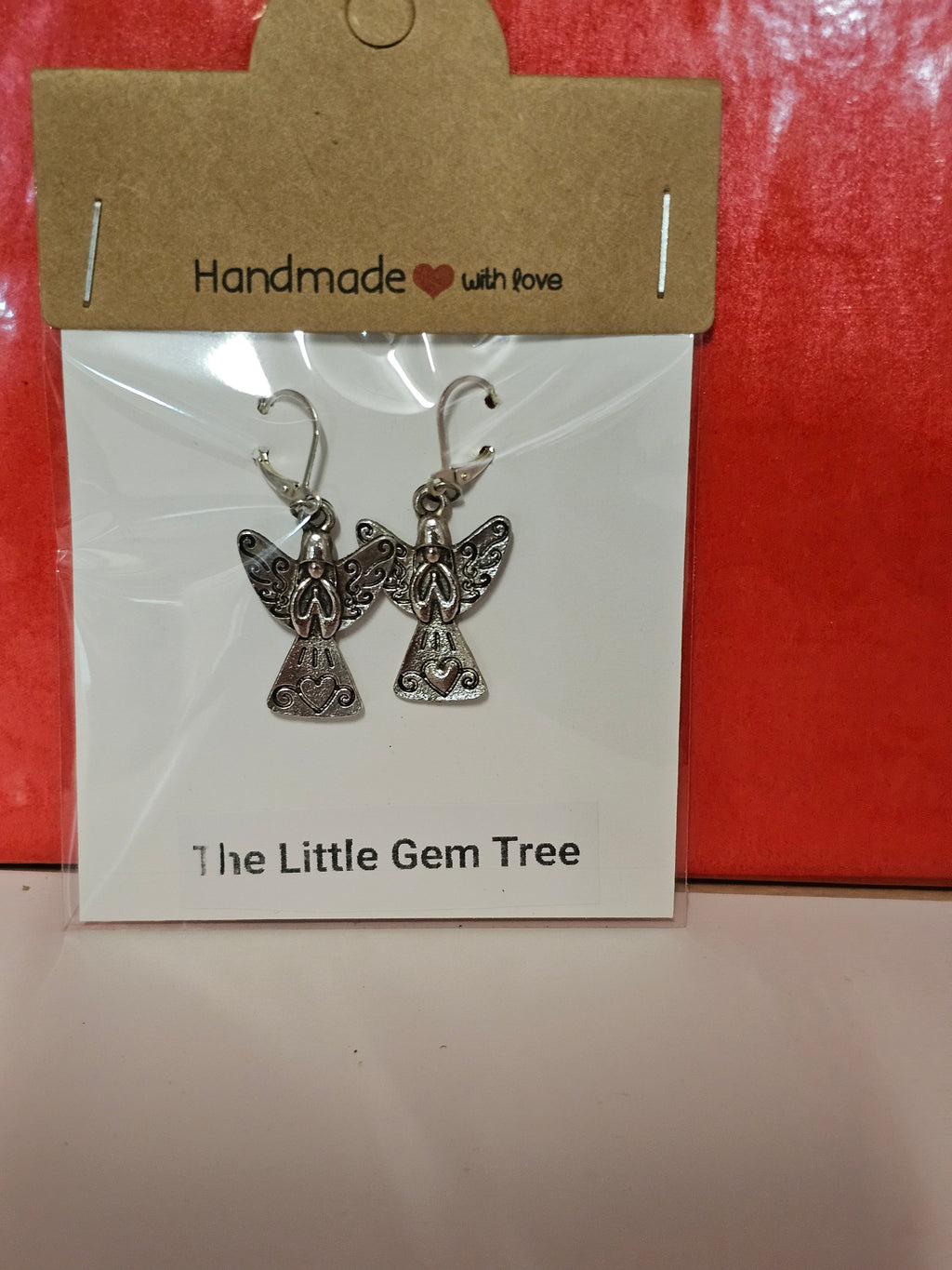 Angel dangle earrings