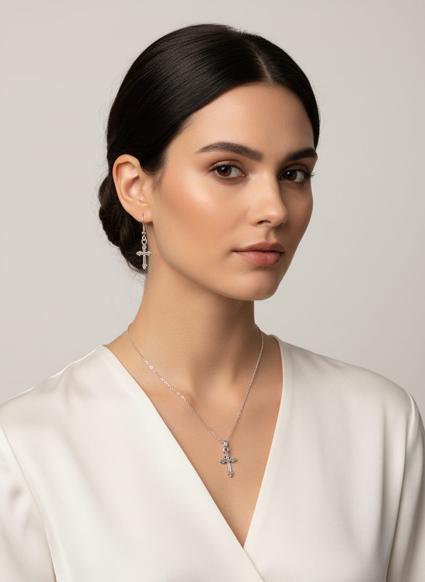 metal cross gift set