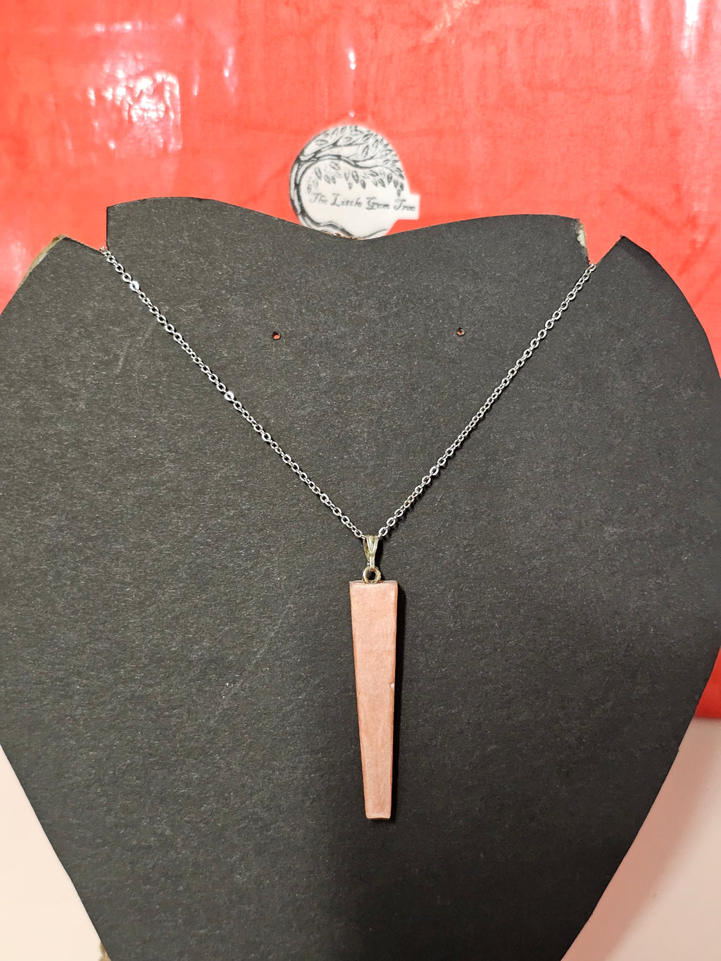 pink tone drop pendent