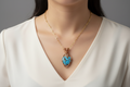 Tumbled turquoise heart stone