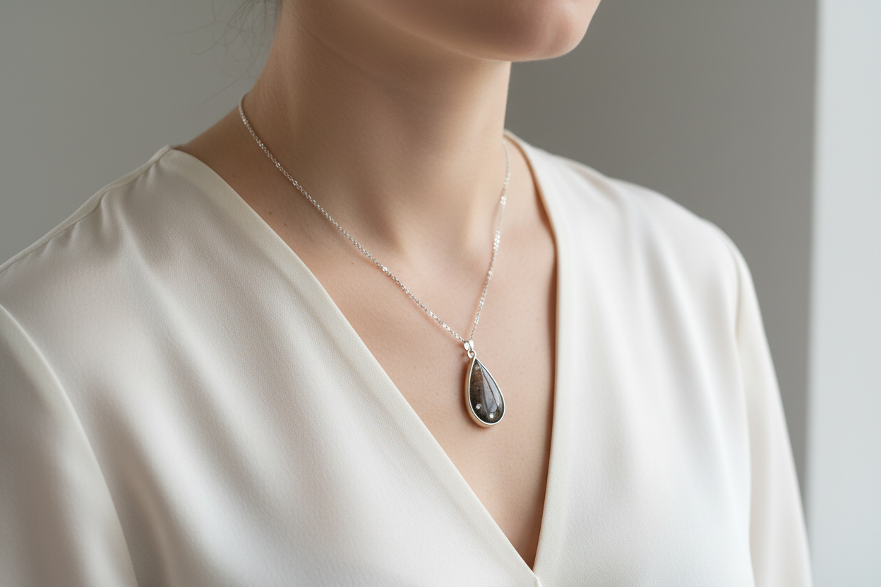 orange leaf teardrop with diamantes