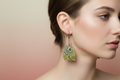 unique resin shaped drop earrings