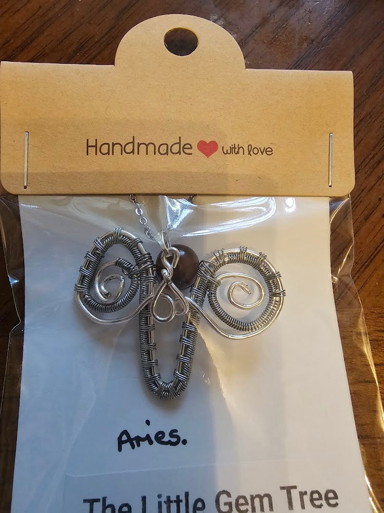 Aries zodiac pendent