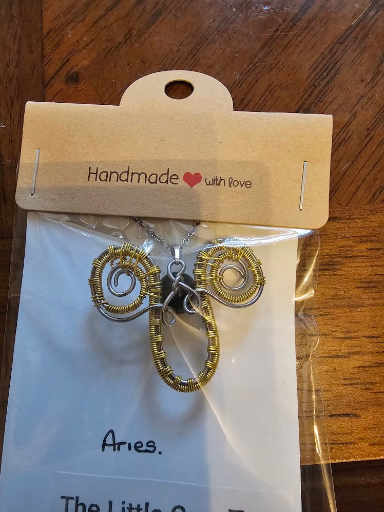 Aries zodiac pendent