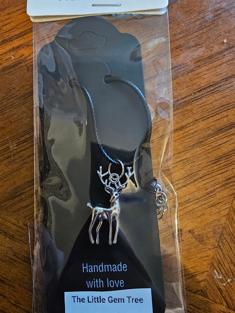 stag pendent on cord