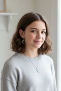 moon and star pendent and earrings