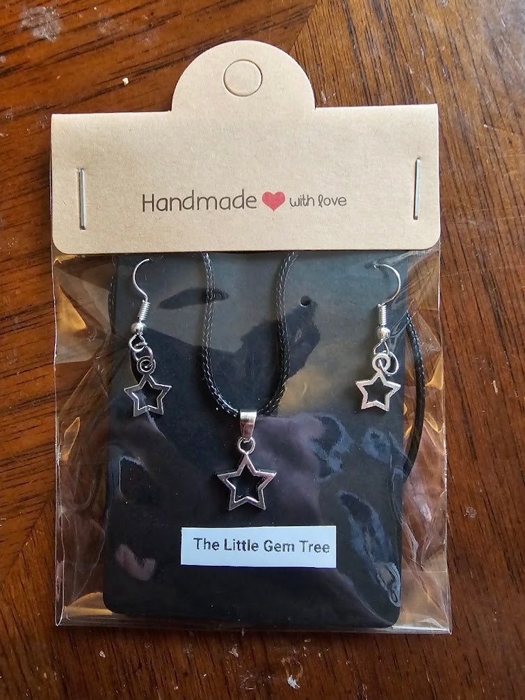 star pendent and earing