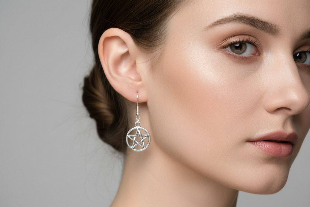 pentagram earring