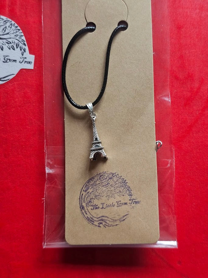 Paris pendent on cord