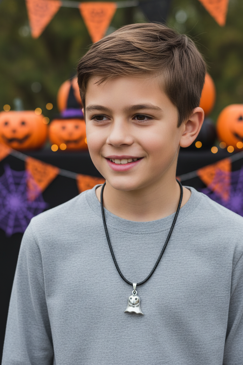 ghostly pendent on cord
