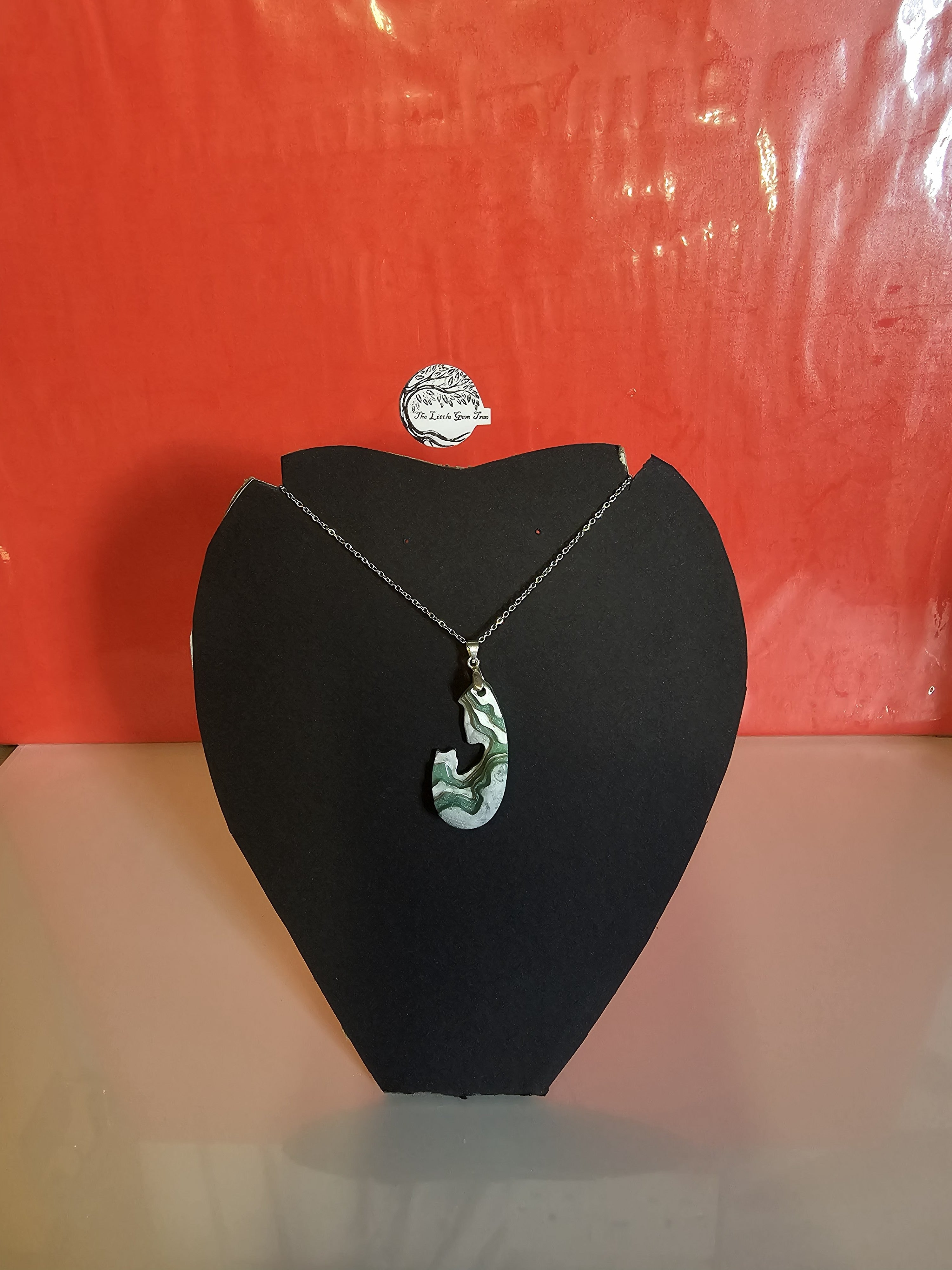 wave pendent and chain